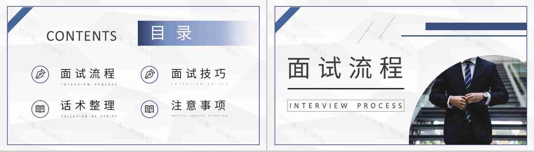 考公知识培训课件公考员面试技巧和注意事项说明PPT模板-2