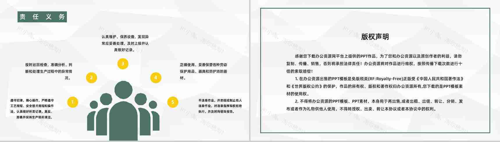企业安全车间生产责任宣传教育公司员工安全意识提高防范培训讲座PPT模板-10