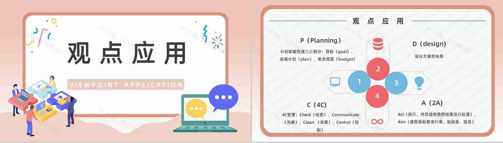 公司生产项目质量安全管理PDCA质量管理循环工作方法培训总结计划PPT模板-5