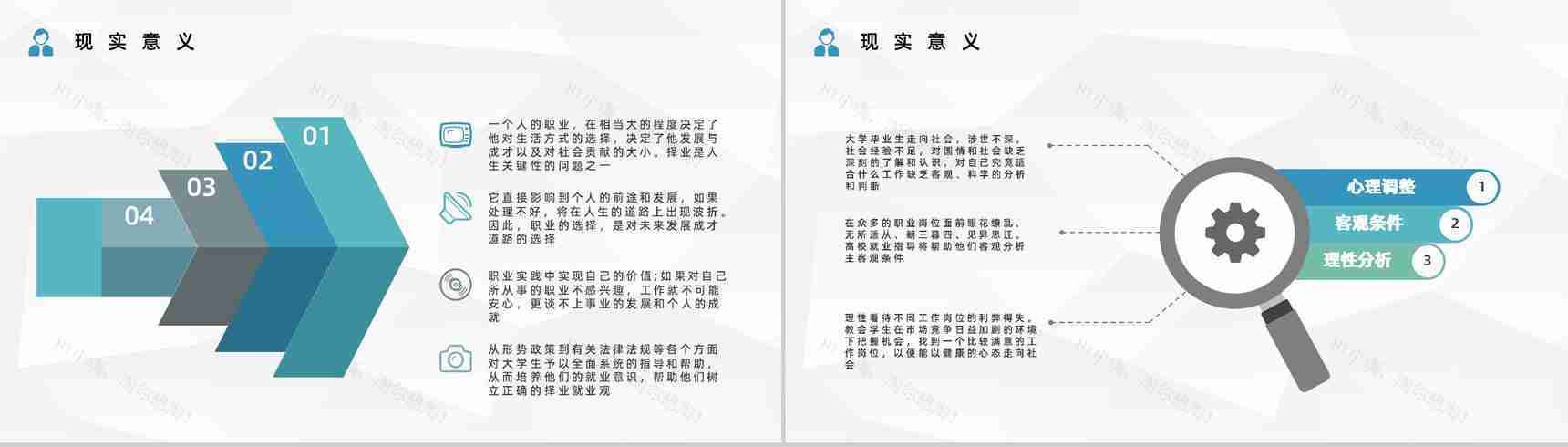 大学生就业指南面试指导内容培训求职面试技巧学习PPT模板-7