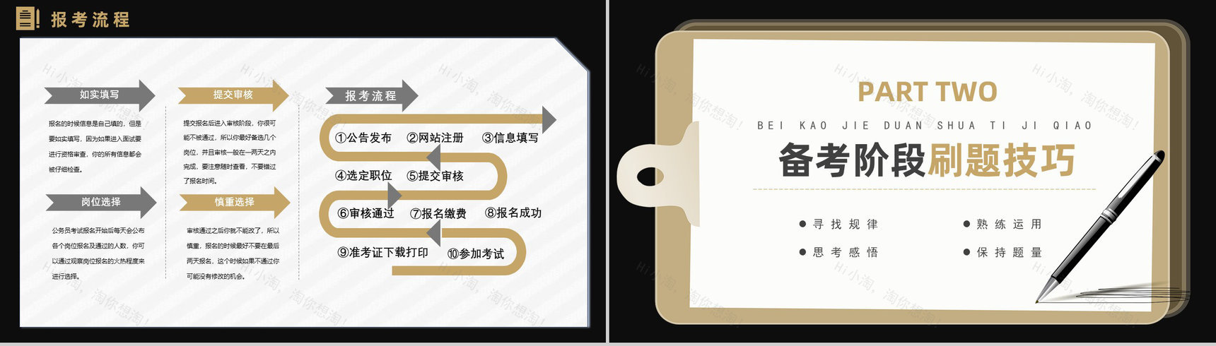 国考省考通用公务员备考行测申论复习内容PPT模板-3