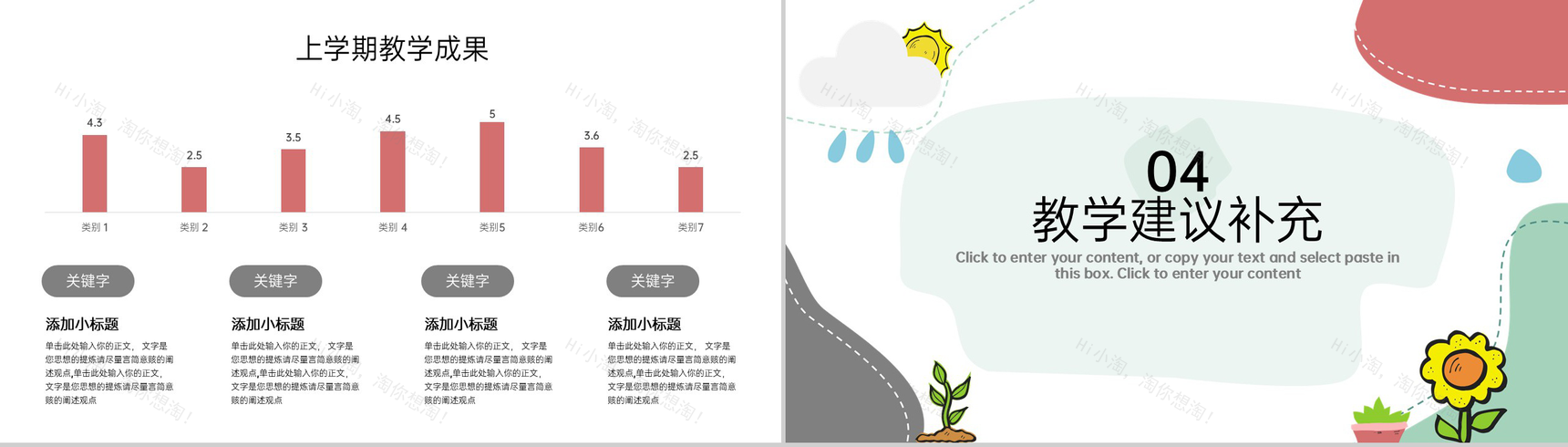 白色卡通风开学季家长会班级介绍PPT模板-8