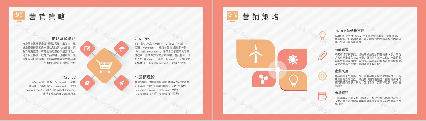 企业市场调查报告总结市场营销课程核心内容培训学习PPT模板-7