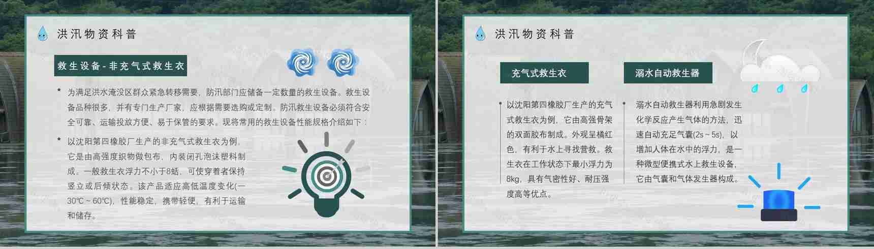 社区防洪防汛应急安全知识培训洪汛物资科普知识与自救措施PPT模板-11