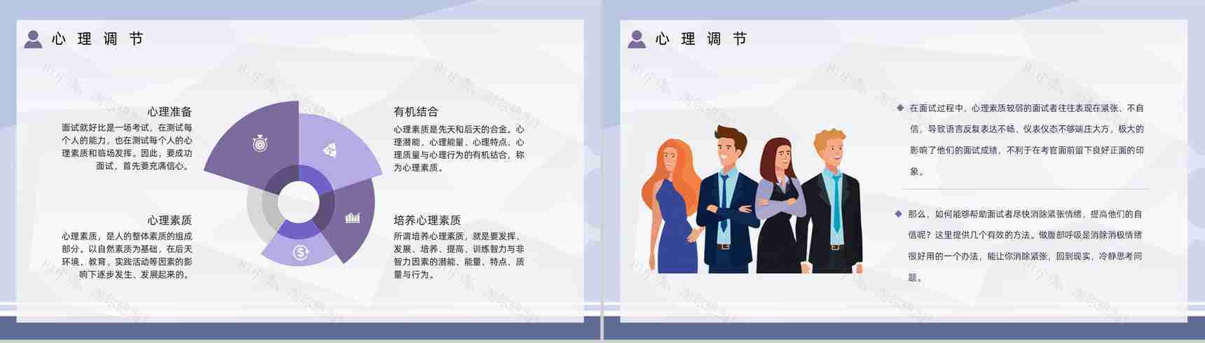 企业人力资源员工面试基本流程毕业生求职应聘技巧培训讲座PPT模板-5