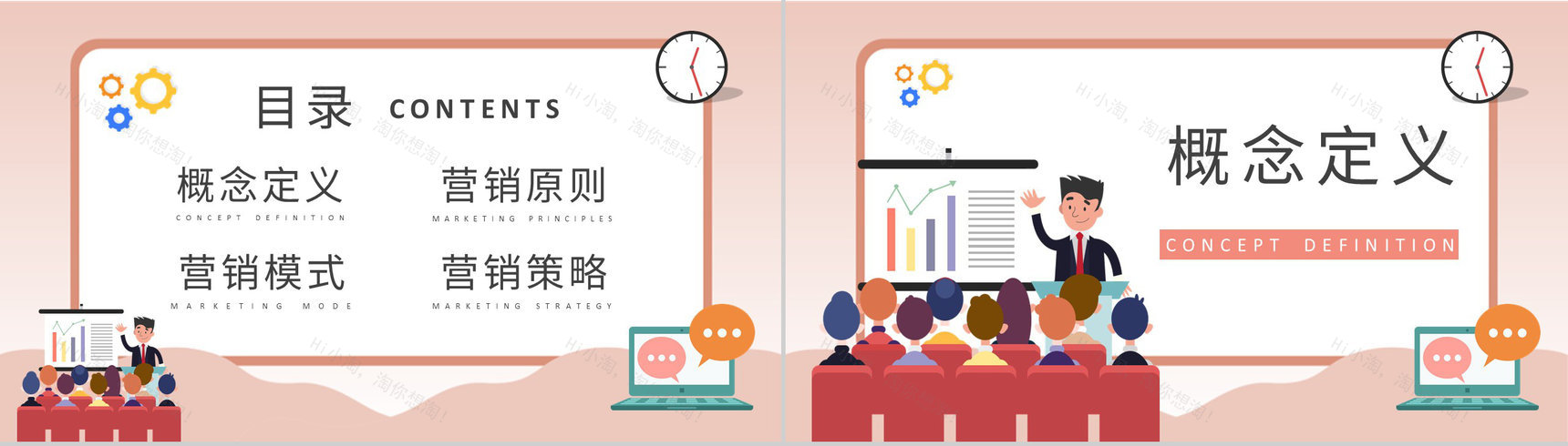 企业市场调查报告总结市场营销课程核心内容培训学习PPT模板-2