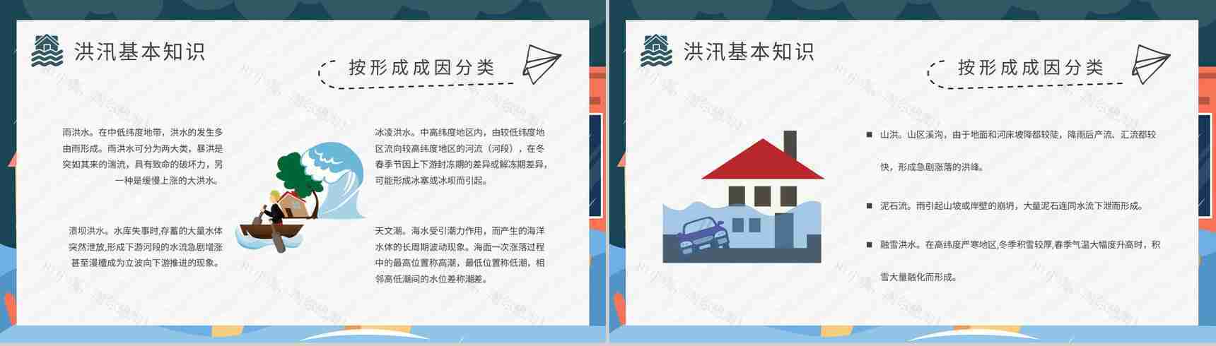 社区居民雨季洪汛安全自救知识普及防洪防汛的措施和方法培训PPT模板-4