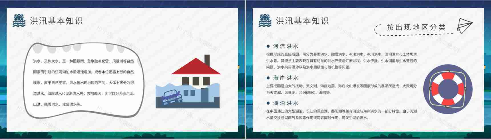 防洪防汛应急演练方案雨季洪汛预防措施培训学习PPT模板-3