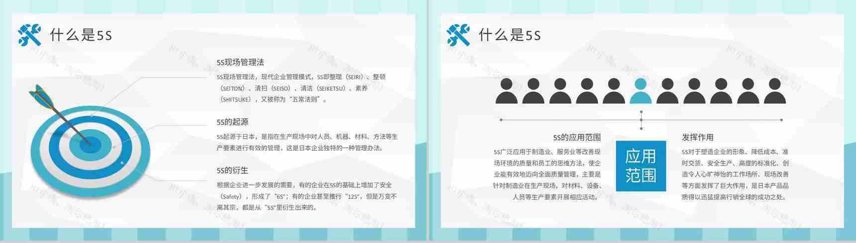 5S现场管理的具体内容总结工厂车间管理工作培训计划PPT模板-3