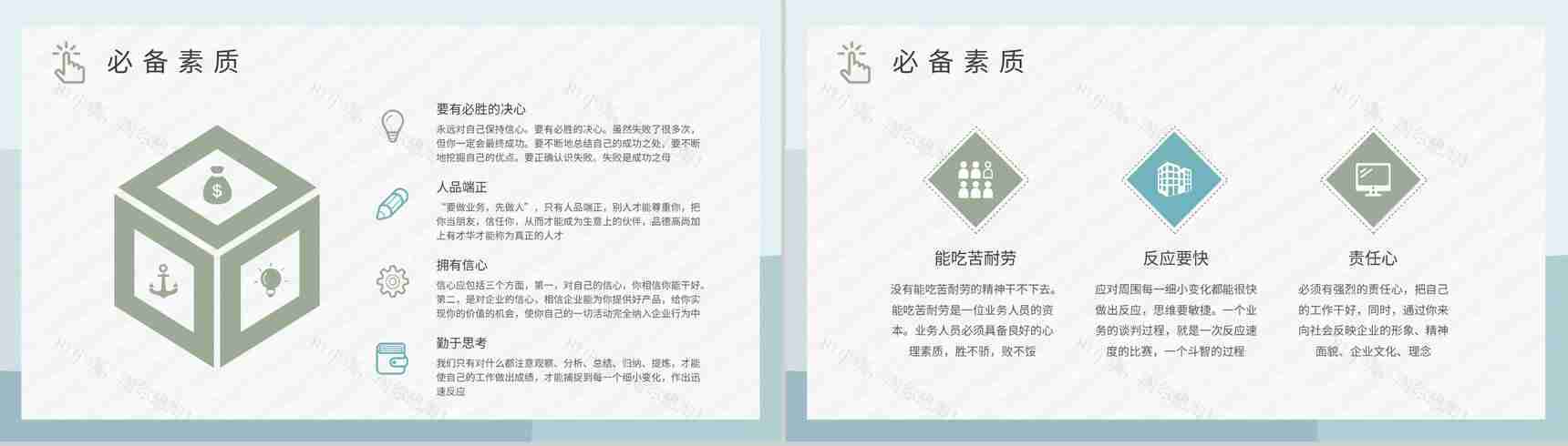 公司部门管理方案演讲广告业务员培训计划总结PPT模板-6