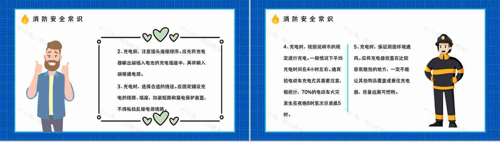 应急科普电动车消防安全常识培训电瓶车充电事故火灾预防知识广告宣传PPT模板-7