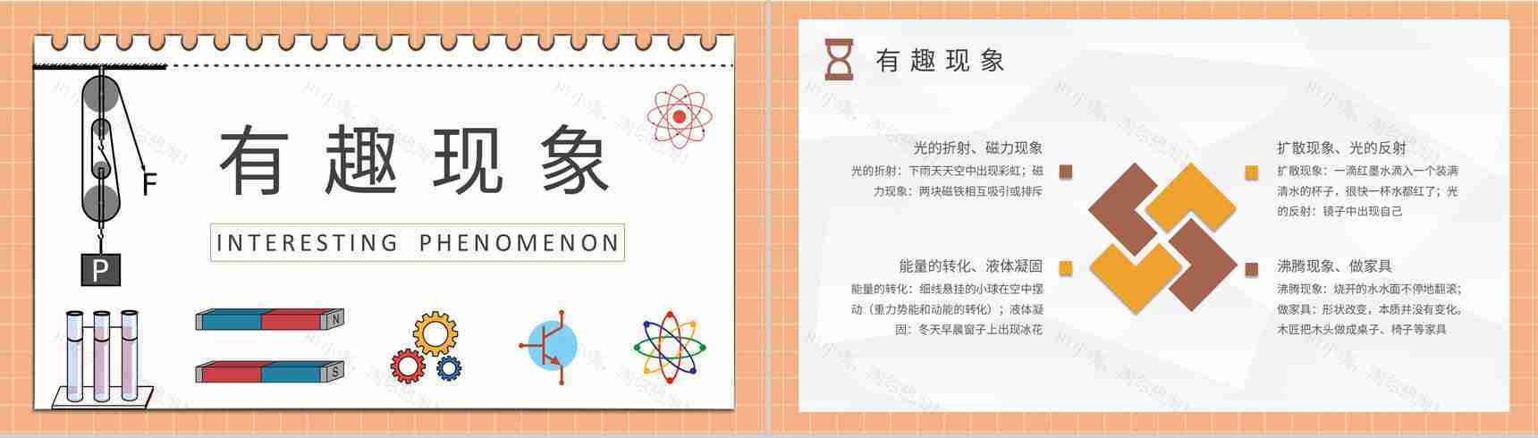 生活中的物理现象知识通解日常生活常识培训心得PPT模板-4