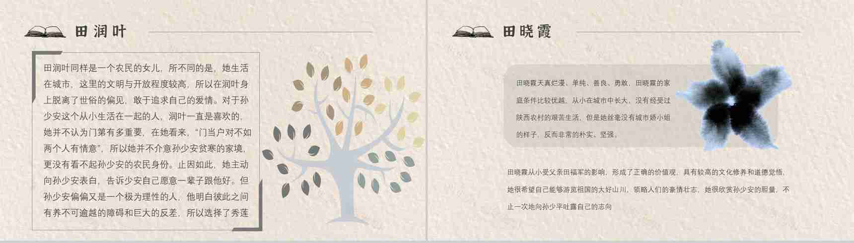 读书笔记《平凡的世界》作者简介名著片段赏析PPT模板-5
