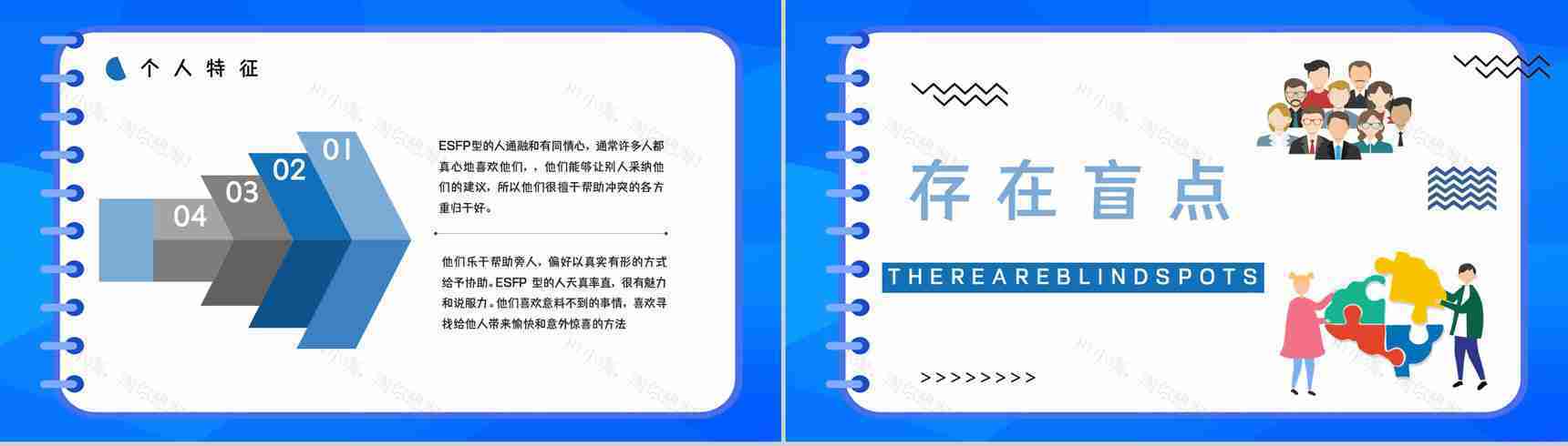 员工职业性格测试MBTI性格分析情况总结ESFP类型工作优势劣势梳理PPT模板-4