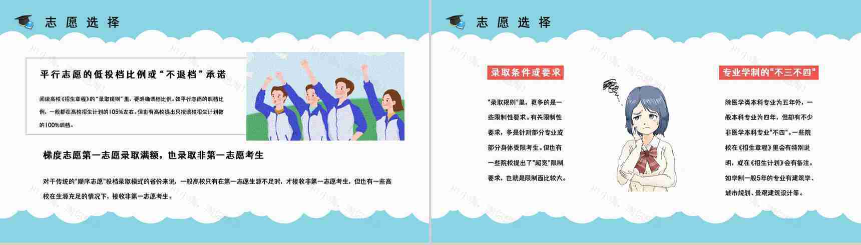 高考学生志愿填报指南知识点梳理志愿填报技巧讲解PPT模板-8