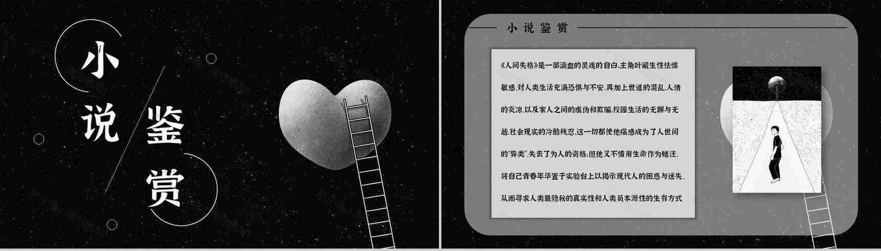 读书笔记《人间失格》小说导读赏析人物形象分析教育培训通用PPT模板-6