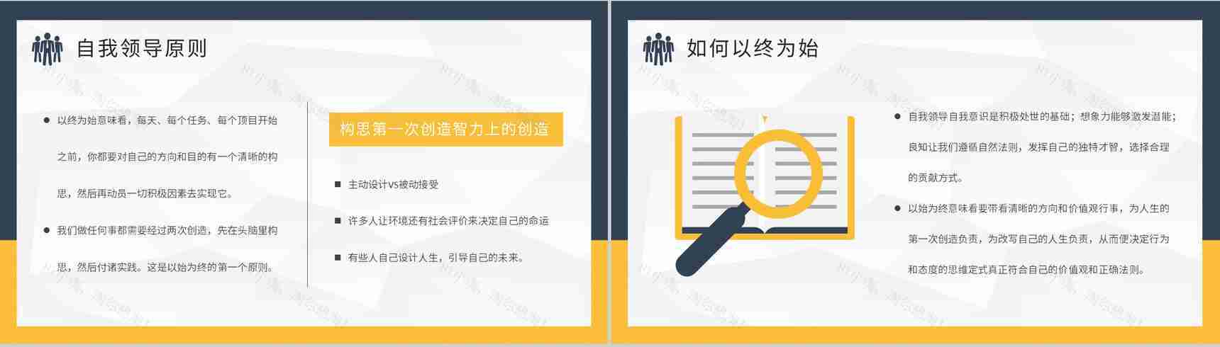 史蒂芬柯维经典必读作品分享推荐《高效能人士的七个习惯》读后感PPT模板-10