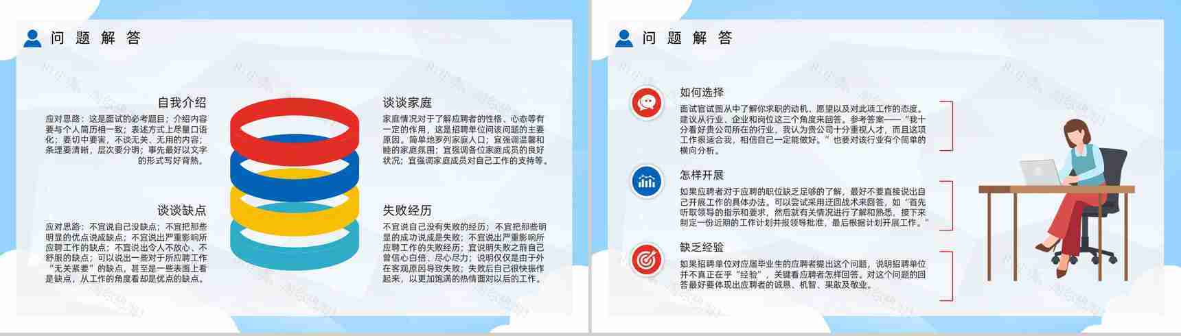 应届毕业生求职面试技巧培训个人求职应聘简历内容宣传培训PPT模板-7