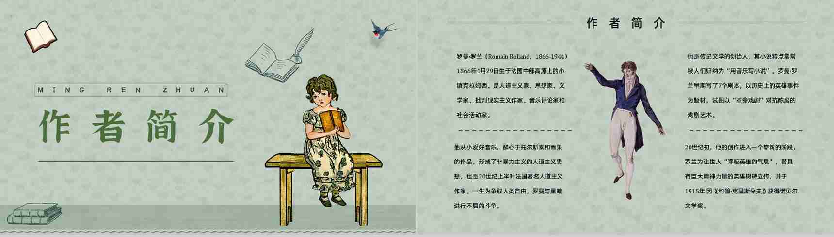 中学必读国外名著罗曼罗兰《名人传》人物分析心得体会PPT模板-4