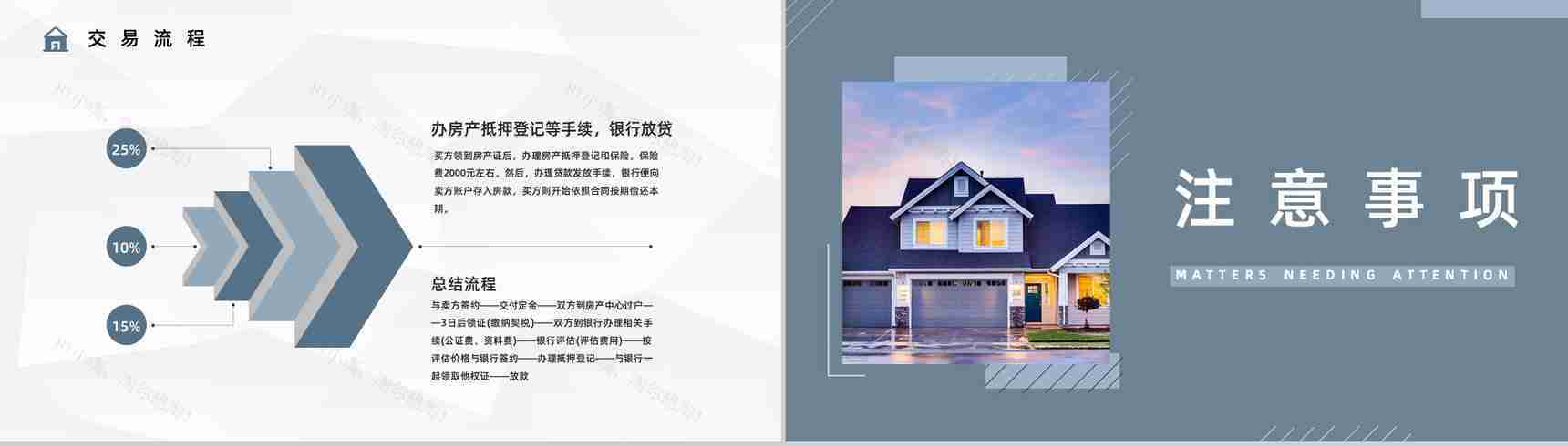 个人买房二手房银行贷款注意事项按揭流程购房信息了解PPT模板-9