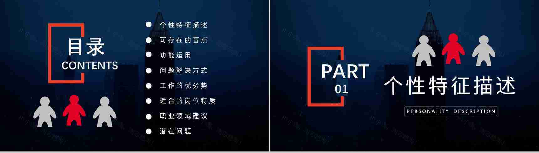 职业领域建议MBTI性格分析--ISTJ个性特征描述工作中的优势劣势PPT模板-2