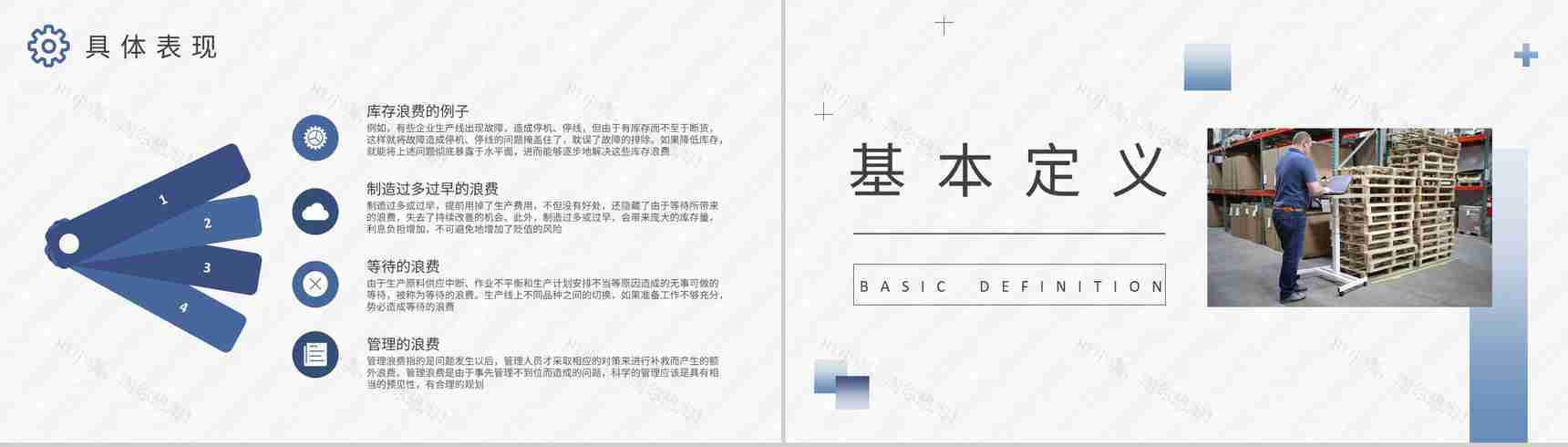 工厂员工八大浪费案例培训生产车间管理要求总结PPT模板-4