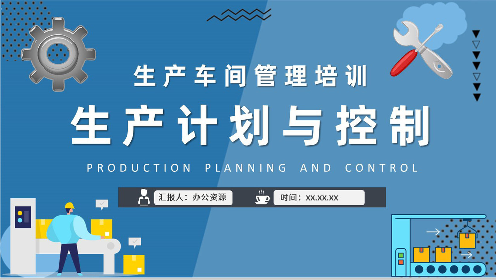 生产车间管理流程介绍生产计划与控制内容培训PPT模板