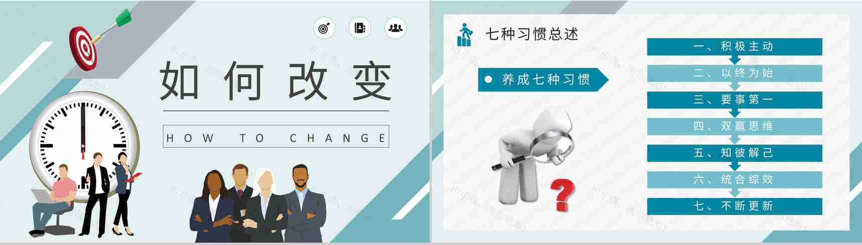 职场员工必读好书推荐之《高效能人士的七个习惯》史蒂芬柯维经典作品阅读PPT模板-5
