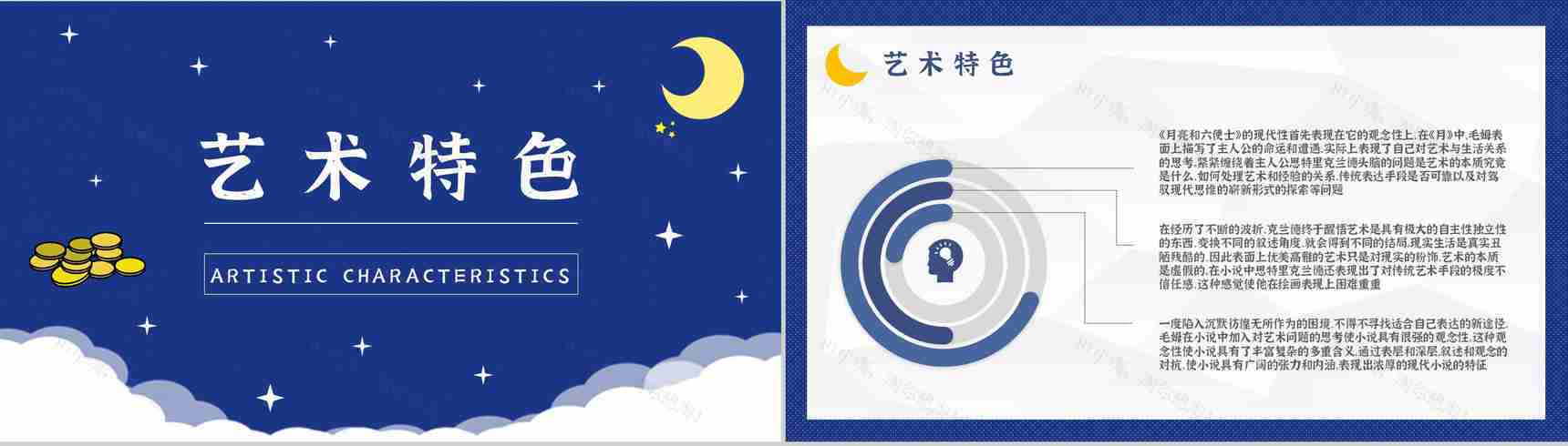 国外著名小说推荐《月亮与六便士》读后感毛姆经典文学作品分享PPT模板-10