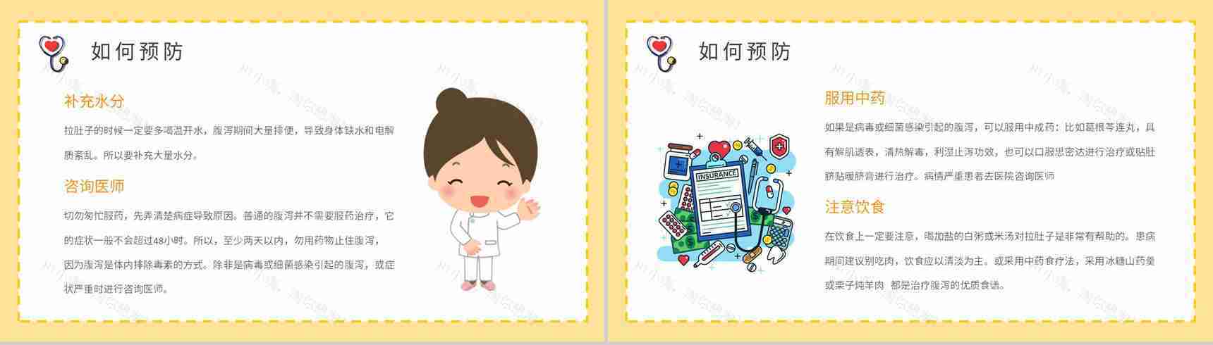 夏季腹泻预防知识宣传活动方案腹泻应急处理方法学习PPT模板-11