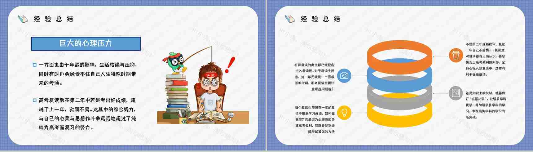 高三复读生高考报名注意事项学生复读心态摆正培训讲座PPT模板-3