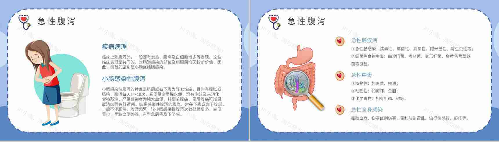 夏季腹泻的健康宣传计划方案中小学生日常预防疾病措施PPT模板-3