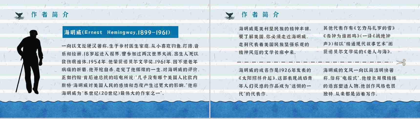 海明威晚年作品《老人与海》导读赏析知识点梳理教育教学PPT模板-4