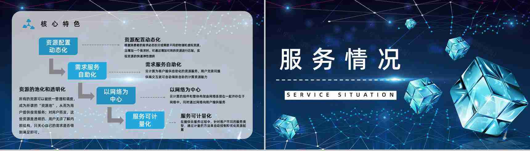 互联网大数据智能信息云计算技术服务架构介绍PPT模板-9