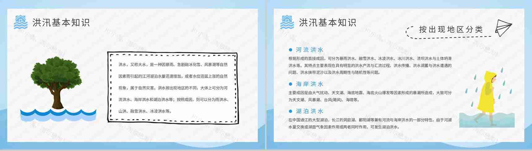 学校防洪防汛安全教育教案学生遇险自救知识学习PPT模板-3