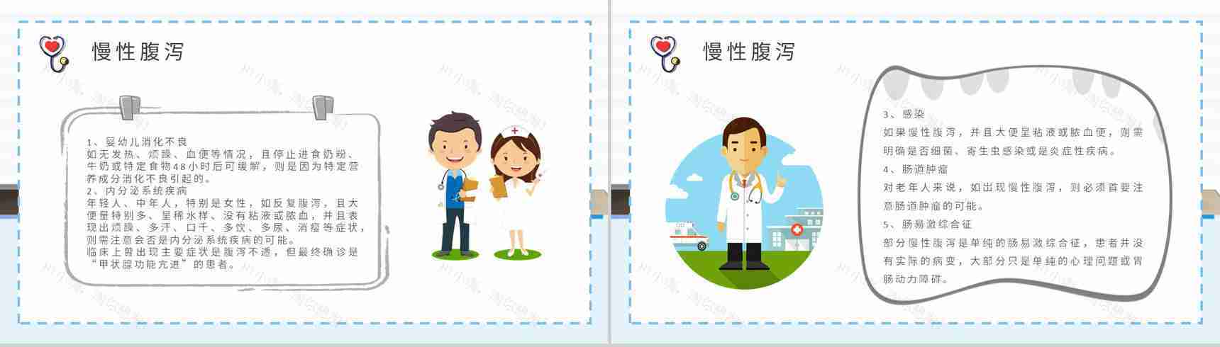 夏季腹泻预防知识学习急性腹泻及慢性腹泻的症状及治疗方法总结PPT模板-6