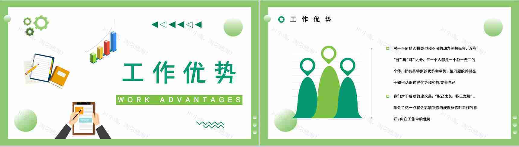 职业人格评估测试MBTI职业性格分析总结INFP工作优势劣势汇报PPT模板-9