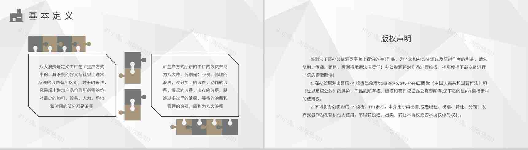 企业JIT生产方式介绍工厂八大浪费案例培训学习PPT模板-8