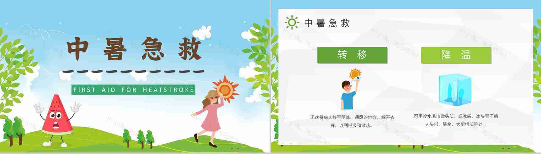 中小学校学生假期防中暑安全教育教案夏季中暑急救措施培训PPT模板-5
