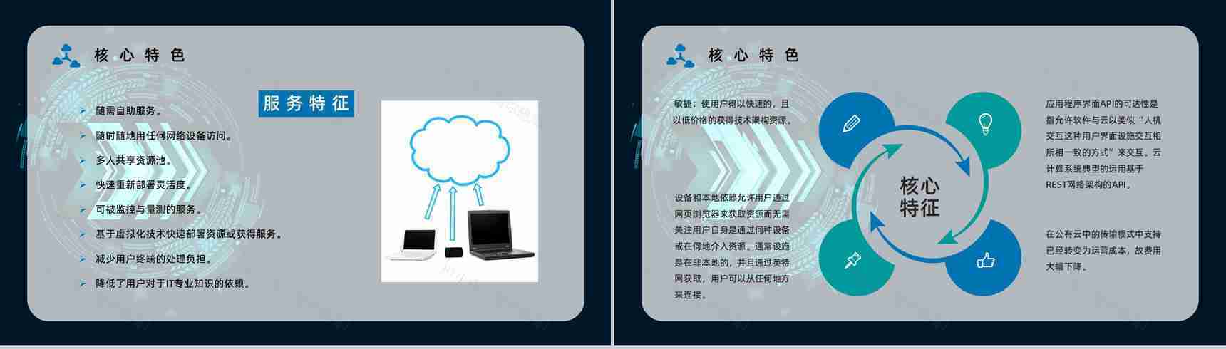 互联网科技大数据介绍云计算技术讲解员工技术培训课程PPT模板-5