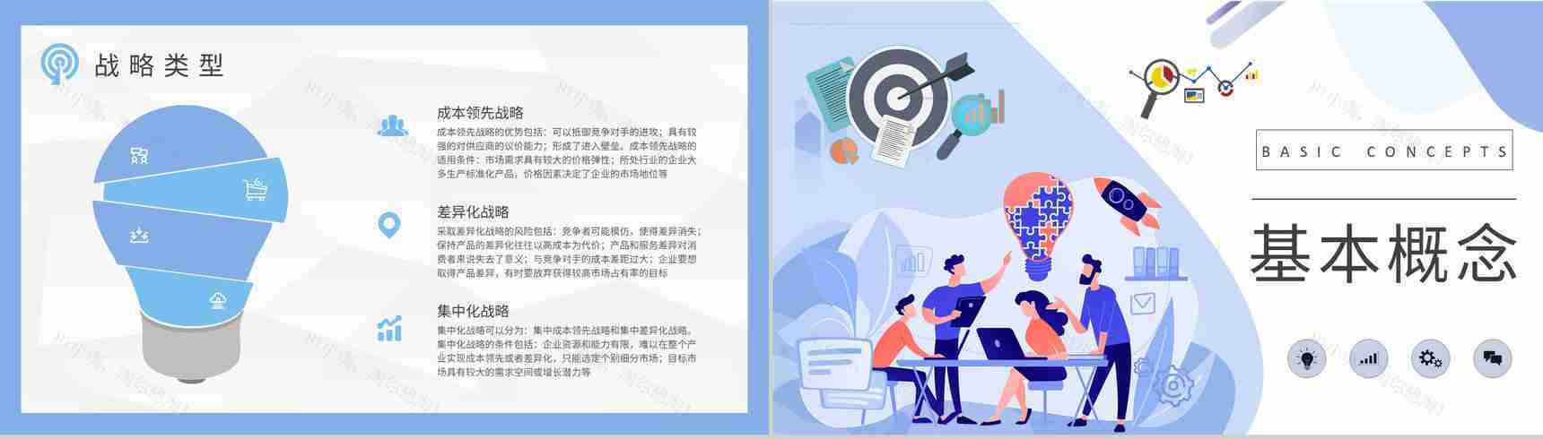 发展战略决策计划汇报企业战略基础知识培训课件PPT模板-5