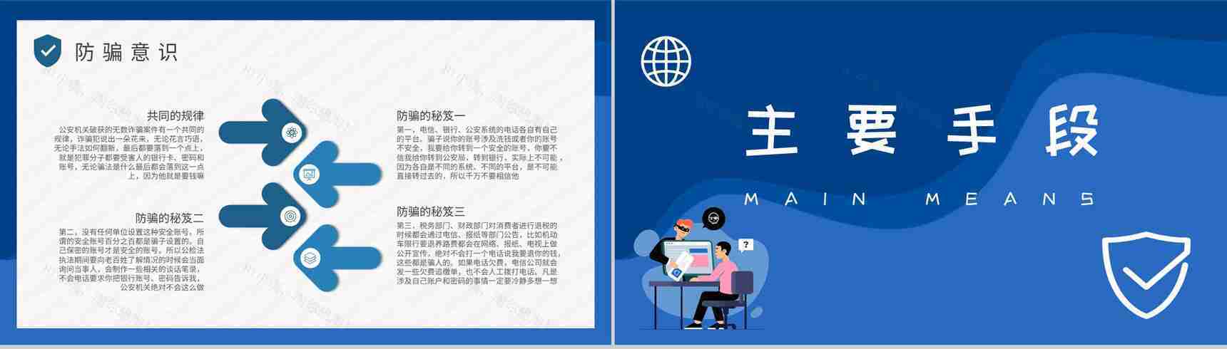 中小学生日常防范网络诈骗电信欺诈措施防电信诈骗主题班会PPT模板-3