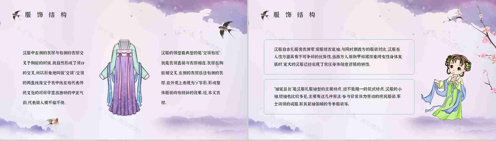 汉服文化主题活动策划方案汉服形制及种类知识普及培训PPT模板-3