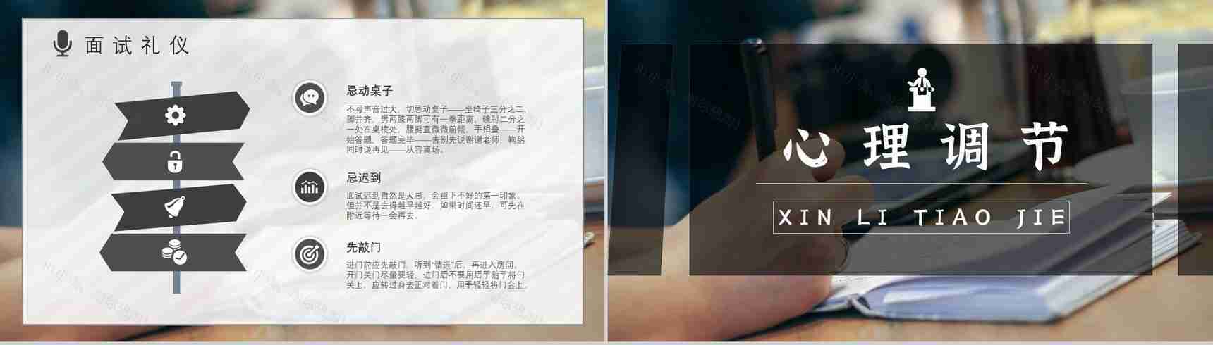 员工职场面试注意事项培训内容沟通技巧通用话术PPT模板-4