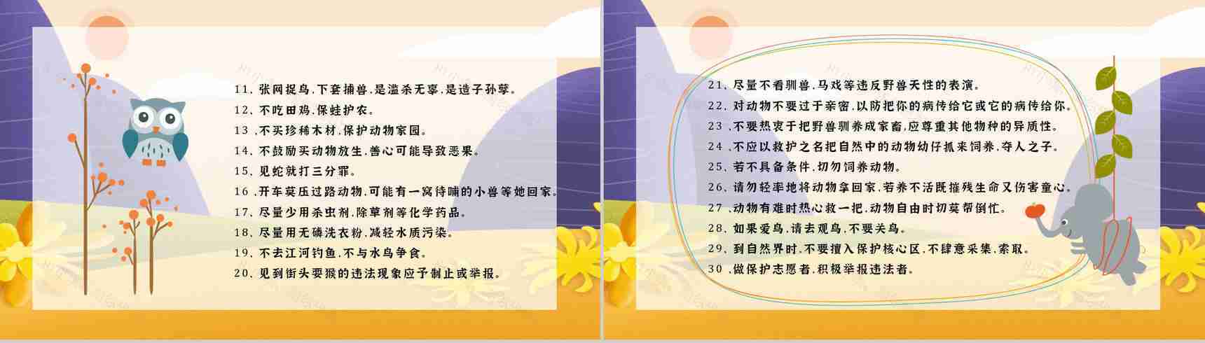 教育培训之国际保护动物日公益活动主题班会宣传活动计划书通用PPT模板-11