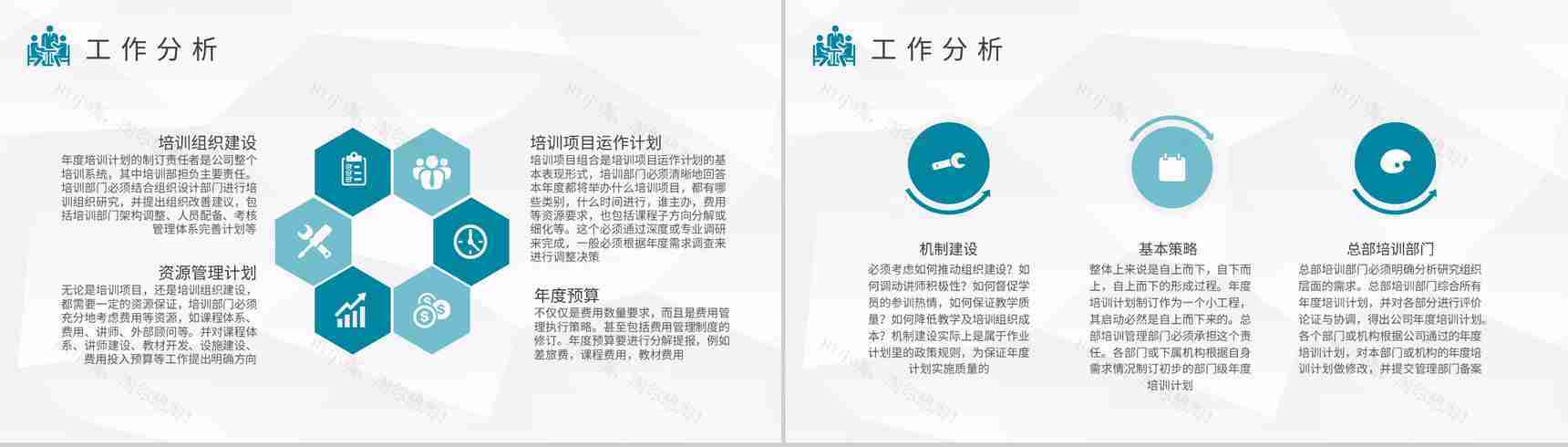 学校教师年度培训计划班级课程教学进度汇报演讲PPT模板-5