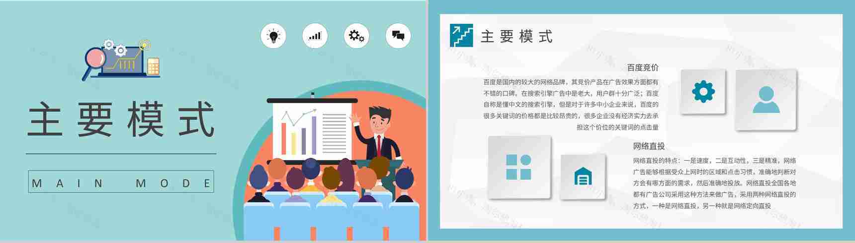 公司网站运营竞价推广工作计划网络推广营销方案汇报PPT模板-6