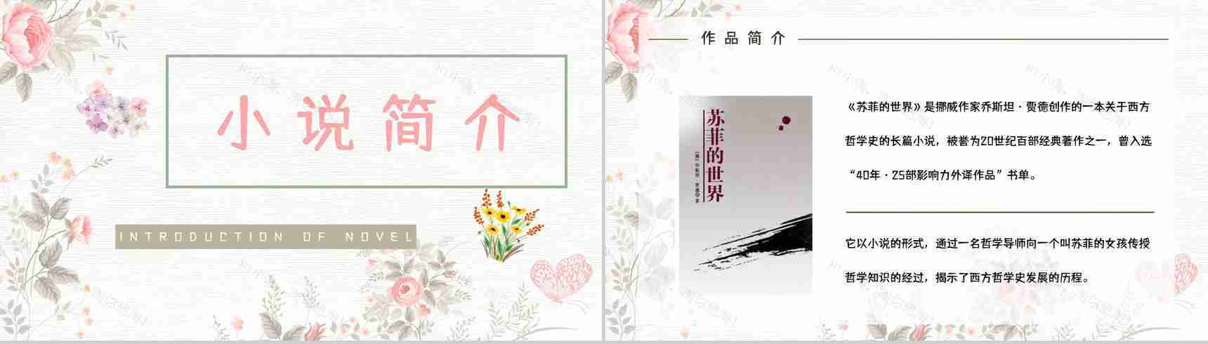 教育培训《苏菲的世界》外国经典名著阅读赏析知识点梳理教师备课课件通用PPT模板-2