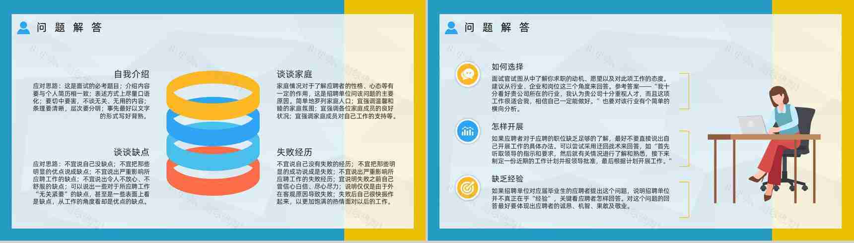 职场新员工求职面试技巧培训目的内容应届大学生就业指导培训PPT模板-7