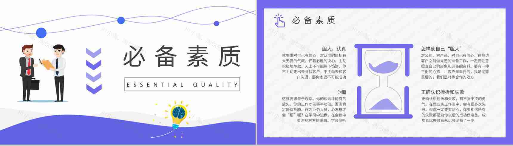 团队成员业务职责说明业务员销售技巧培训心得PPT模板-5